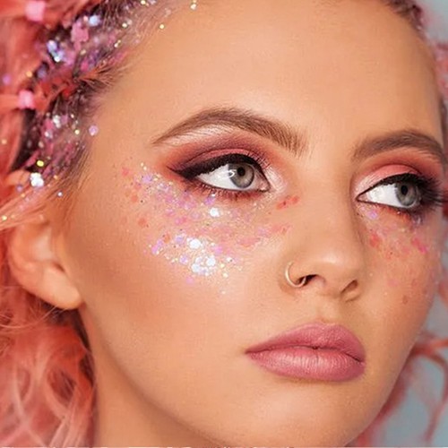 Body Glitter Gel Face Glitters Body Gel Sequins Liquid Eyeshadow Chunky Glitter - Picture 9 of 20