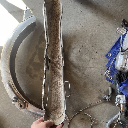 1971 HONDA CB 100 1970-73 CHROME REAR FENDER OEM - Picture 6 of 18