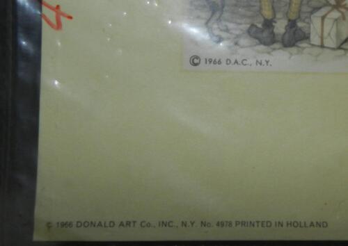 Entrenador de escenario vintage Anton Pieck 1966 DAC Art #4978 Holanda 7"" x 9"" sellado - Imagen 2 de 2