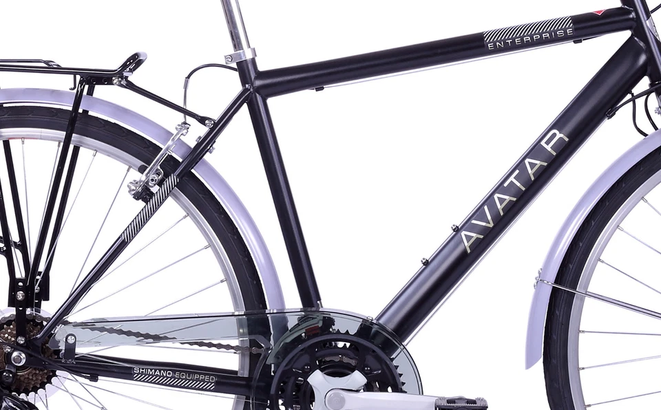 AVATAR 28 Zoll Trekkingrad Herren/Damen 21 Gang schwarz/weiß Enterprise - Bild 3 von 4