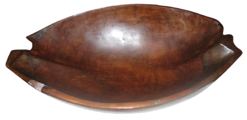 very old Vintage + wooden TEAK fruit bowl 75 years old beautifully aged wood - Picture 5 of 11