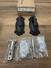 Nostalgic Warehouse 766735 Fleur Privacy Lever Set for 2-3/4" Backset Doors