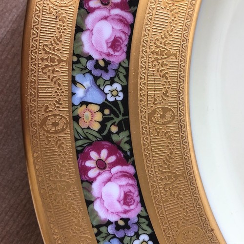 Lovely Set of 10 Heinrich & Co Selb Gold Encrusted Dinner Plates John Wanamaker - Picture 7 of 22