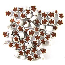 Gingerbread Man Murrine 41101 Millefiori COE 90 Glacial Art Glass Fusing