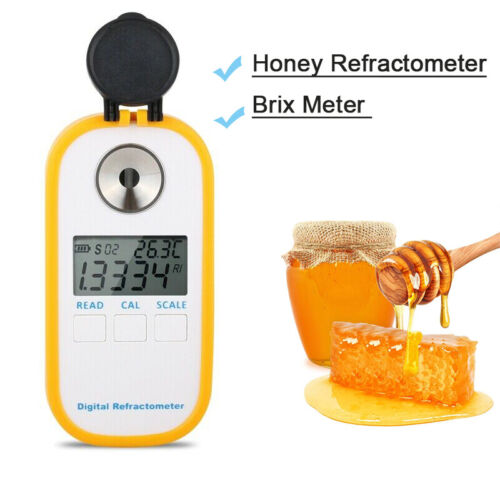 Refractómetro digital Brix probador de contenido de azúcar miel con rango de 0 a 90% - Imagen 1 de 9