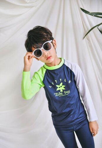 Boys Girls Rash Guard long sleeve shirt & swimming pants(sold separately) Raglan - Picture 3 of 32