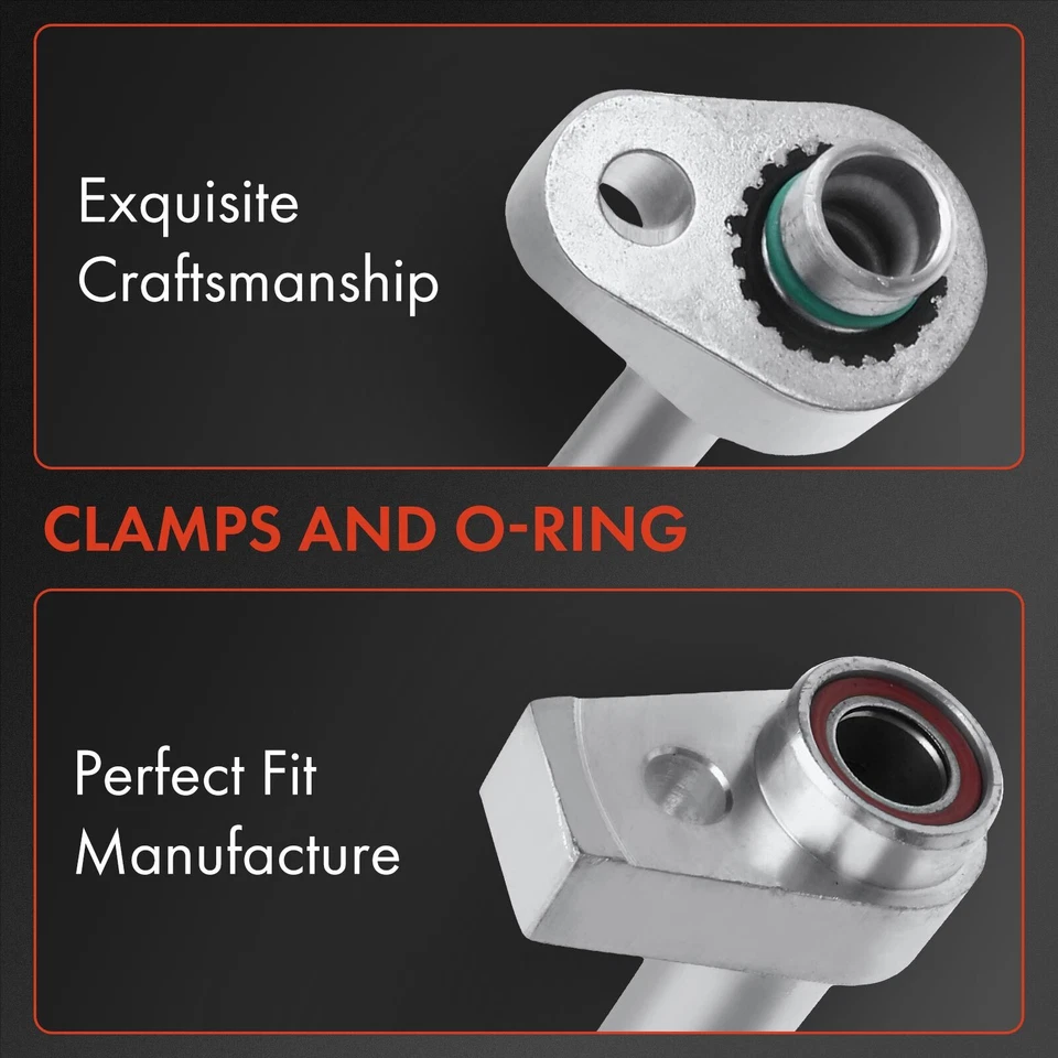 Conjunto de succión y descarga de aire acondicionado con aire acondicionado trasero para Ford Transit-150 250 350 15-19 Foto 3 de 4