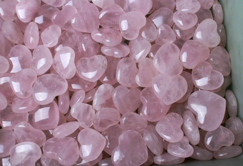 ¡PRECIO AL POR MAYOR! 100 piezas cristal de cuarzo rosa pulido amor hea - Imagen 5 de 8