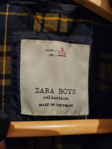 Zara Boys Navy Blue Quilted Jacket - Age 6 - Picture 4 of 7