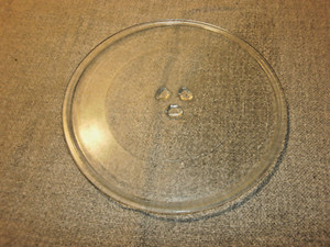 Mikrowellenteller Glasteller Rund 25,5 cm Glasplatte Teller für Mikrowelle