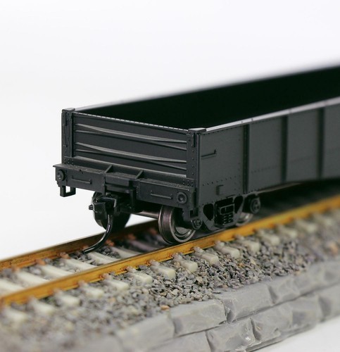 HO Scale 53ft Low-side Gondola Car 1:87 Black Model Railway Wagons 1pc/2pcs/3pcs - Picture 5 of 6