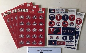 MLB-Baseball-Texas-Rangers-Fan-Pack-114-Stickers-NEW