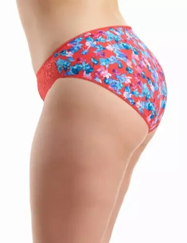 Elomi Morgan Coral Haze Briefs Bottoms Bow Lace Lingerie Plus Size UK 12 - 20 - Picture 3 of 6