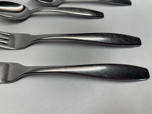6pc CUS Stainless Solingen Germany Carl Mertens CMR3 Flatware Fork Teaspoon - Picture 7 of 16