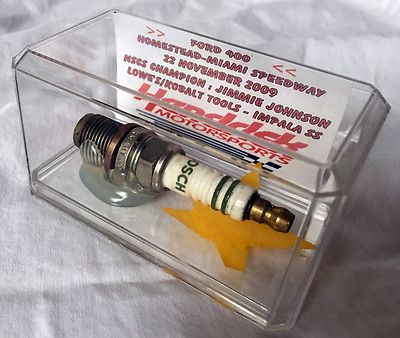 JIMMIE JOHNSON Race-Used Spark Plug, 2009 Ford 400, Homestead, Championship, COA