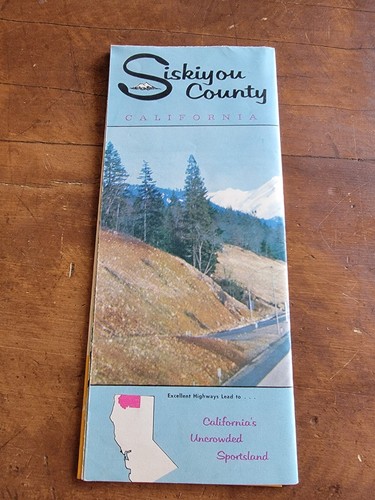 Folleto de viaje vintage de Siskiyou County California años 60 - Imagen 3 de 5