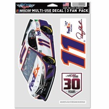 Denny Hamlin 2021 Wincraft 11 Fed Ex Express Multi Use Decal Sheet 3Pc FREE