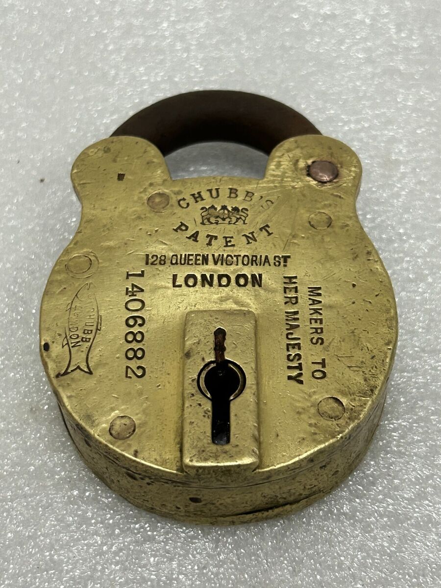 OLD VINTAGE CHUBB'S PATENT 128 QUEEN VICTORIA ST LONDON
