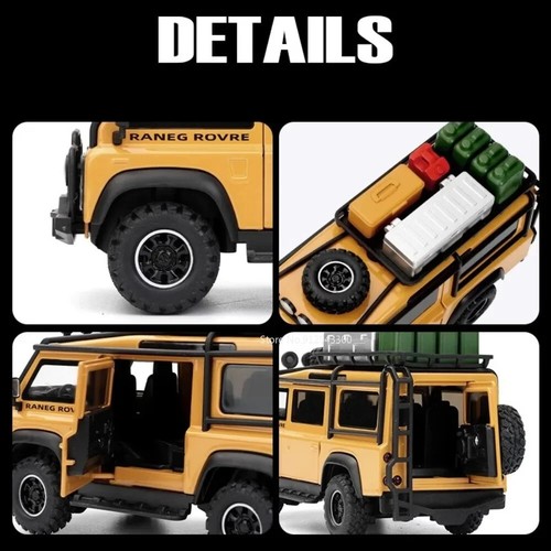 1:32 Scale Land Rover Defender Alloy Car Model Diecast Toy Vehicle Sound Light - Picture 2 of 28