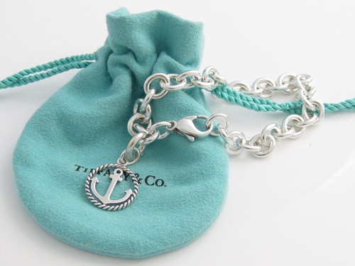 Auth Tiffany \u0026 Co Silver Anchor Circle 