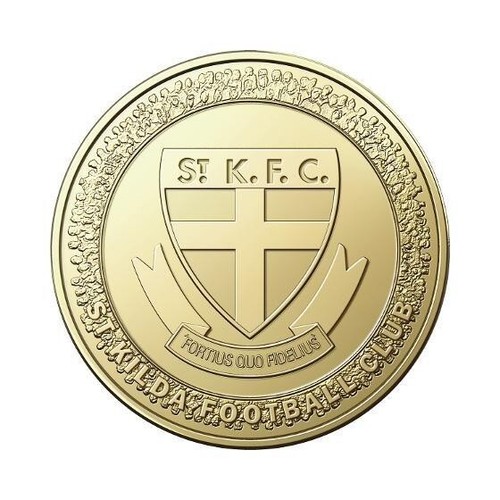 2024 Australian Football League $1 Coin - PNC - Stamp & Coin Cover - St. Kilda - Picture 2 of 2