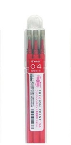 Blue japan Pack of 3 Black Pilot FriXion Gel Ink Pen Refill 0.4 mm Red