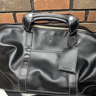 Late 1940s Vintage Century Boat Emblem Weekender Bag Late 1940s Vintage Century Boat Emblem Weekender Bag