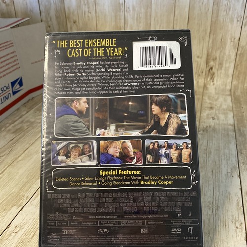 Silver Linings Playbook (DVD, 2012 Widescreen) New Factory Sealed - Picture 2 of 3