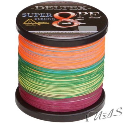 Deltex Super Strong Multicolor 0.20mm 1000M 8Fach Geflochtene Angelschnur Kva