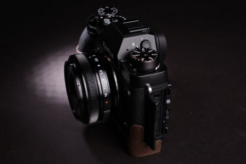 Funda de cuero genuino para media cámara para FUJIFILM XT3 XT2 X-T3 X-T2 - Imagen 37 de 59