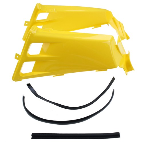 Plastic Gas Tank Side Covers w/ Grill for Yamaha Banshee 350 YFZ350 87-06 Yellow - Picture 5 of 8