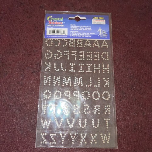 Jolee's Boutique Beach Bikini Dimensional Stickers NEW Red Crystal Alphabet Set - Picture 6 of 6