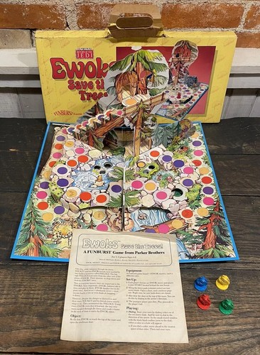 HTF 1984 Star Wars Return of the Jedi Ewoks Save the Trees Board Game READ BELOW - Picture 3 of 10