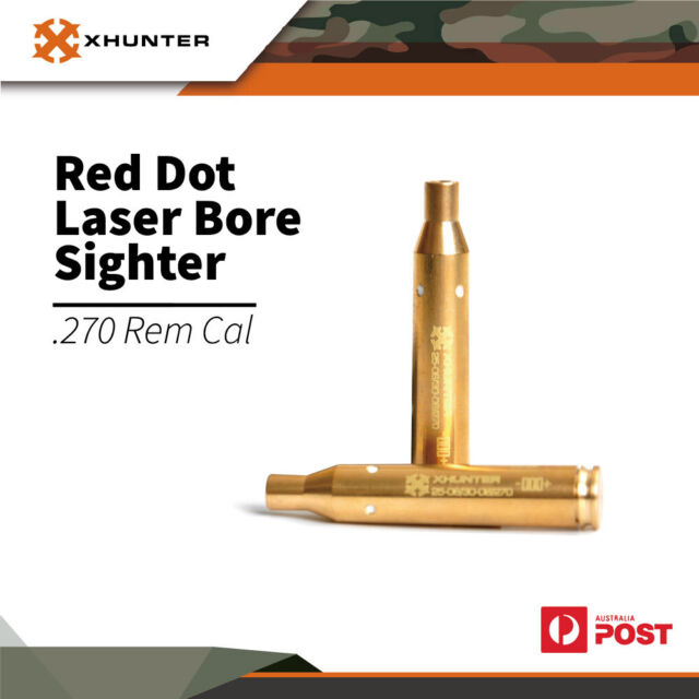 Xhunter Laser Bore Sighter .270 Win Rifle Shooting Cartridge Red Dot Boresight Xhunter Laser Bore Sighter .270 Win Rifle Shooting Cartridge Red Dot Boresight