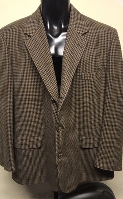 Vintage Brooks Brothers 100 Camel Hair 3 Btn Checked Sport Coat Usa 44 L Ebay