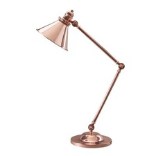 Schreibtischlampe Bürolampe Beistelllampe Kupfer H 66 cm Spot verstellbar