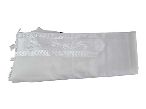 Koscher Tallit Talit Gebetstuch Herren traditionell jüdisch schwarz weiß 100 % Wolle - Bild 3 von 16