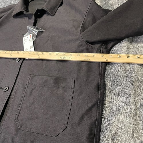 Chaqueta Uniqlo Jersey Calce Relajado Mujer XL Negra Algodón Mezcla Poliéster Nueva con Etiquetas - Imagen 8 de 9