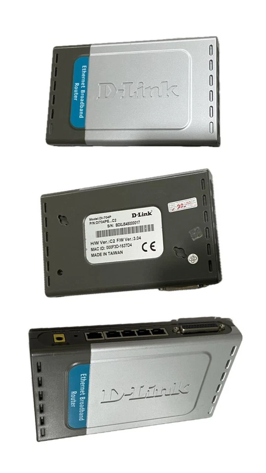 D-Link DI-704P Ethernet Router (vintage) - Image 2 of 2