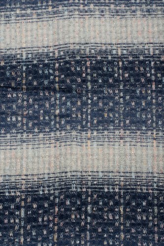 Sciarpa da donna a righe intrecciate, paillettes glitterate frange corte, stola - Foto 18 di 30