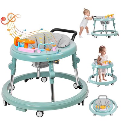 Baby Walker Foldable, Baby Walkers and Activity Center for Boys Girls Babies 6-1