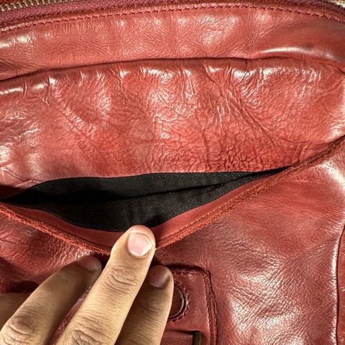 "Bolso Bandolera Harbor 2nd Cuero Rojo Pequeño 10.5x2 - 16"" Caída" - Imagen 5 de 12