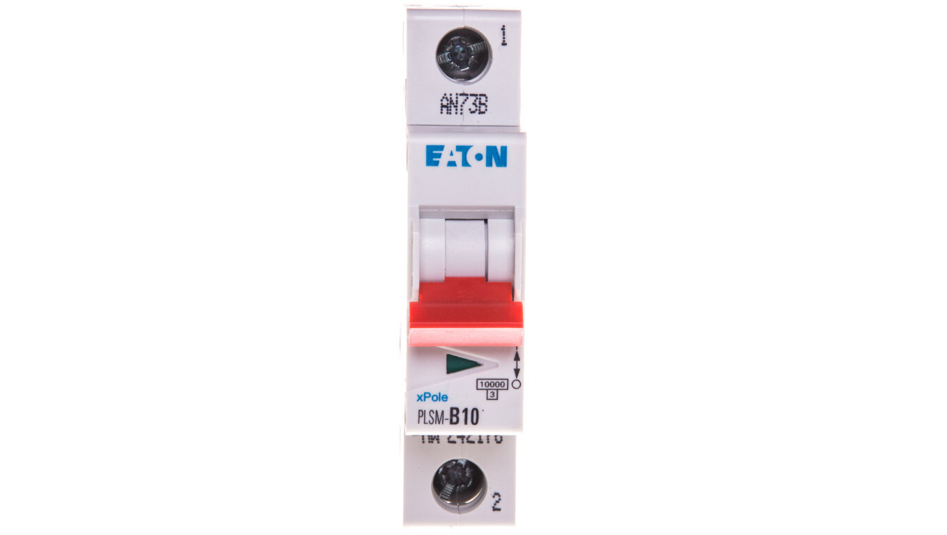 Miniature circuit breaker 1P B 10A 10kA AC PLSM-B10-MW 242176 /T2UK