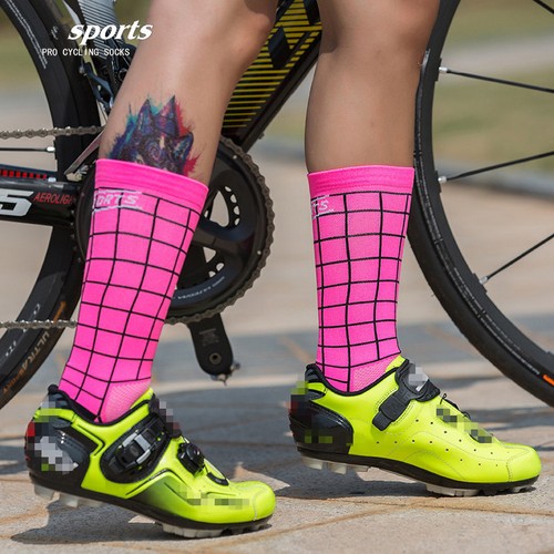 Pro Men Women Road Cycling Riding Bicycle Bike Sports Ankle Socks MTB BMX Black - Picture 17 of 28