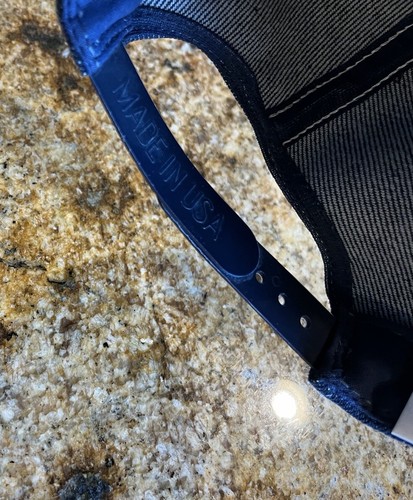 Vintage Denim Mütze Snapback Cap hergestellt in den USA Delong - Bild 6 von 6