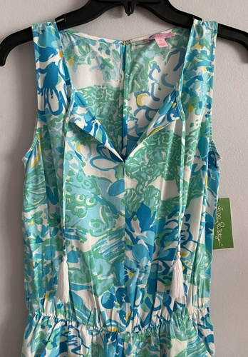 Lilly Pulitzer Tybee Sleeveless Romper Resort White In a Pinch Size XS NWT - Picture 2 of 4