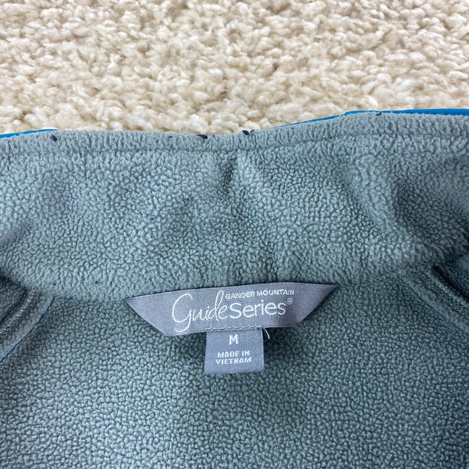Gander Mountain Guide Series Mujer Mediana Cremallera Completa Cuello Alto Forrado Chaqueta Azul Foto 3 de 4