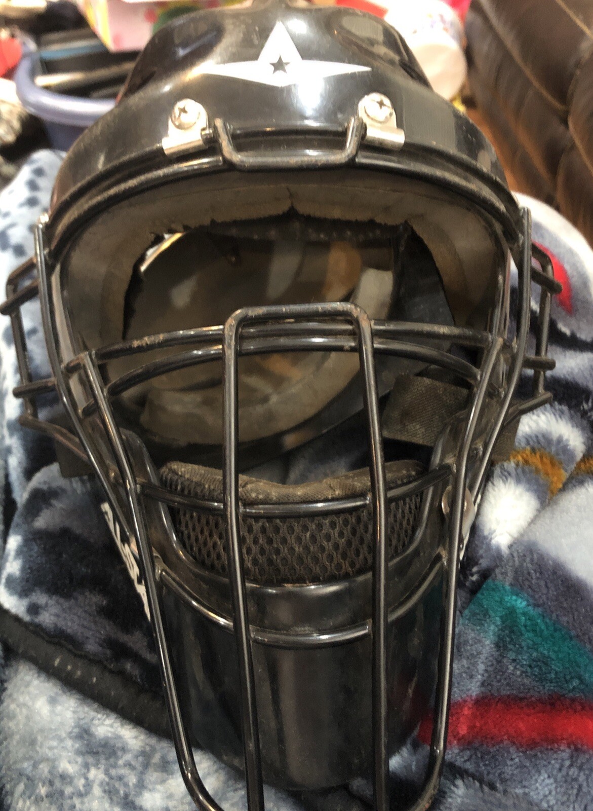 AllStar Youth Catcher's Helmet Baseball Softball Size 6 1/4 7