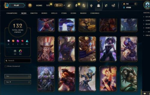 League of Legends Account EUNE Lvl 260 Skins (197) - Nearly full champ - Picture 2 of 7