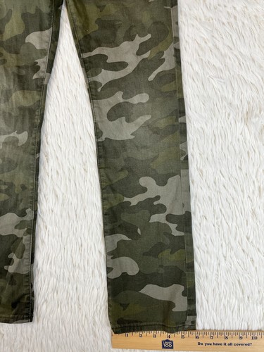 OLD NAVY Green Camouflage Slim Straight Karate Built in Flex Kids Pants Size 14 - Picture 8 of 12